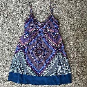 American Eagle Outfitters Geometric Mini Dress - Blue and Purple